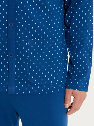 PIGIAMA UOMO APERTO UA23N6 RAGNO FANT. NAVY PEONY CRAVATIER