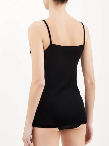 TOP NATURAL SPALLA STRETTA RAGNO 02819E NERO