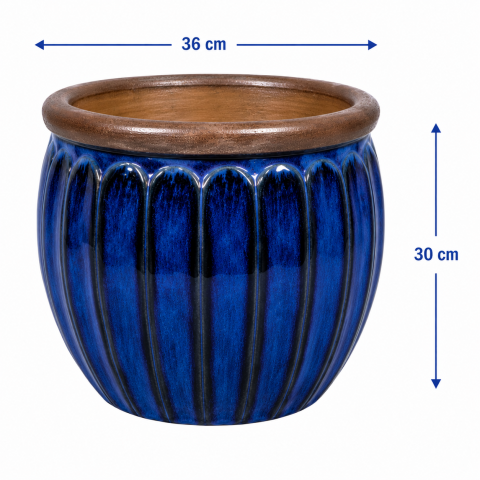 VASO CERAMICA LILLE M D36X30H VIOLA