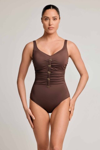 REGINA SWIMSUIT DA26-010 BROWN