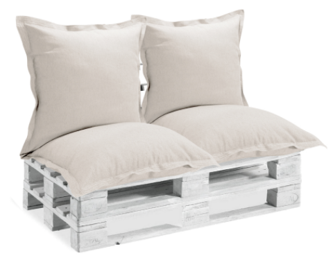 CUSCINO PALLET CM 65X130 PLT P317 BEIGE
