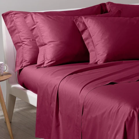 BASIC COLLECTION COMPLETO LENZUOLA SINGOLO ILBLUCASA BORDEAUX