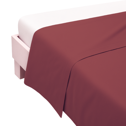 SUGAR LENZUOLO SOPRA 1PZ TINTA UNITA BORDEAUX