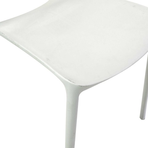 Sedia polipropilene Risto impilabile bianco cm47x52h83