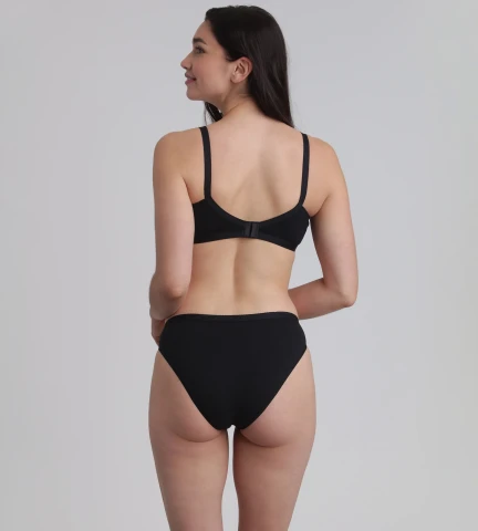 Pacco da 2 slip sgambati neri Cotone Bio NERO