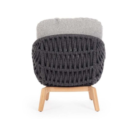 POLTRONA CON CUSCINO TAMIRES ANTRACITE 0660606