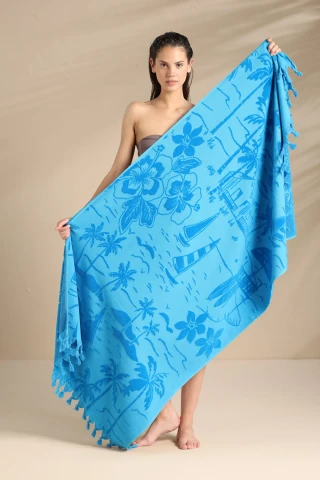 TELO MARE SPUGNA VELOUR RASATO AE000522 TURQUOSE