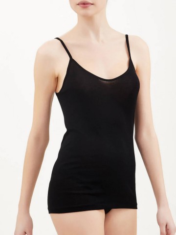 TOP NATURAL SPALLA STRETTA RAGNO 02819E NERO