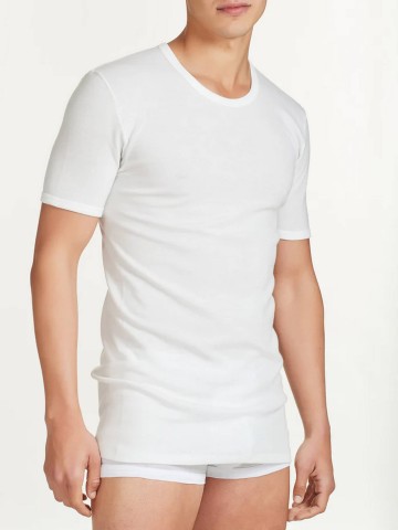 MAGLIA SINTONIA MEZZA MANICA GIROCOLLO RAGNO 065457 BIANCO LANA