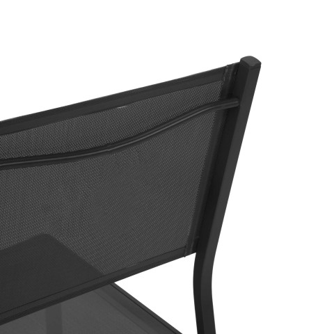 SEDIA FORMENTERA ANTRACITE CM55X46H43/88