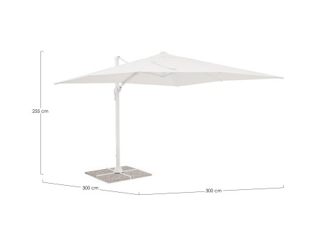 OMBREL BRACCIO VEGA 3X3 BIANCO 0795865