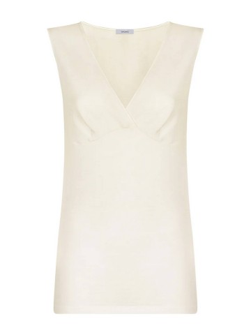 MAGLIA SINTONIA SPALLA LARGA FORMA SENO RAGNO 072454 BIANCO LANA