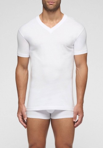 MAGLIA COT.MM SC.V 1305/5305 UOMO BIANCO