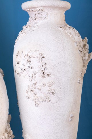 ANFORA CONCHIGLIE E CORALLI 37XH.83CM
