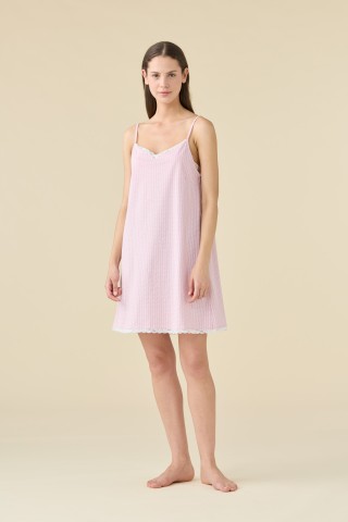 ABITINO DONNA COTONE BRETELLINA LA003512 NOIDINOTTE GLICINE