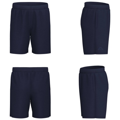 PANTALONCINI SPORTIVI KAPPA 303HZE0 BLU MARINE-BLUE INTENSE