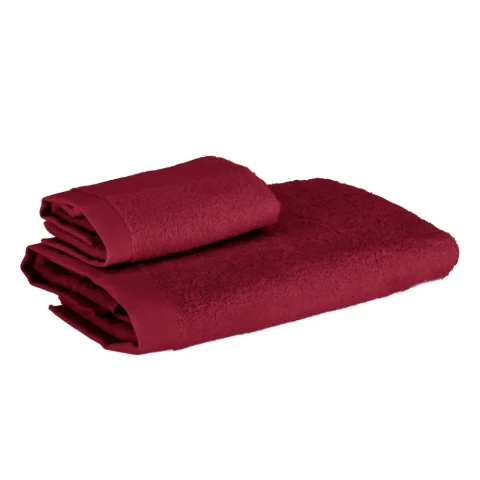 ORIGAMI LUXURY SET ASCIUGAMANI 1+1 SOMMA 16873 AMARANTO