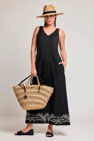NORA ABITO DONNA SPALLA LARGA DAVID DB26-004 BLACK