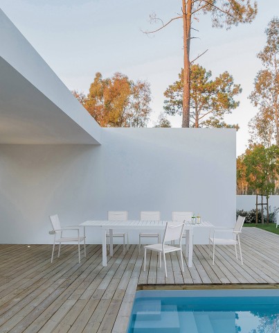 TAVOLO ALLUNGABILE HILDE 140-210X77 BIANCO LD30