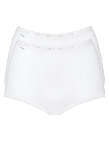 BASIC MAXI SLIP PACCO DOPPIO SLOGGI 10043769 DONNA BIANCO