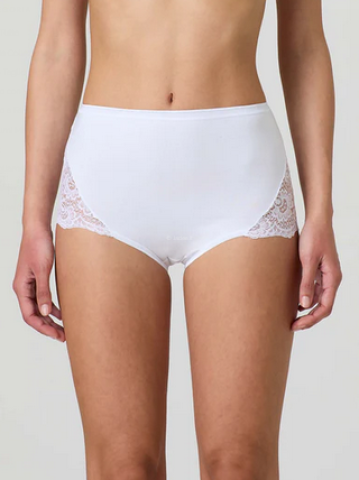 SLIP ALTO CON PIZZO CONFEZIONE 6 PZ JADEA 07 BIANCO