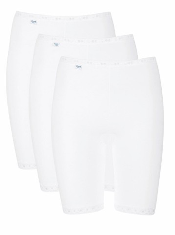 BASIC LONG MUTANDA CON GAMBA SLOGGI 10007643 DONNA BIANCO