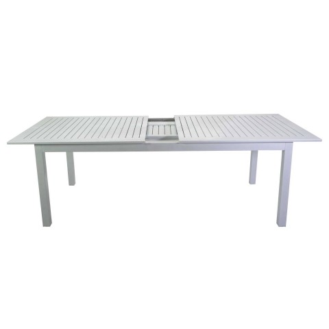 TAVOLO ALLUMINIO MONTEREY ALLUNGABILE BIANCO CM150/210X89H75