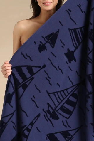 TELO MARE SPUGNA VELOUR RASATO AE000524 MEDIEVAL BLUE