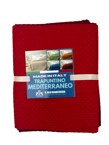 TRAPUNTINO PRIMAVERILE MATRIMONIALE SUPER PROMO ILBLUCASA ROSSO