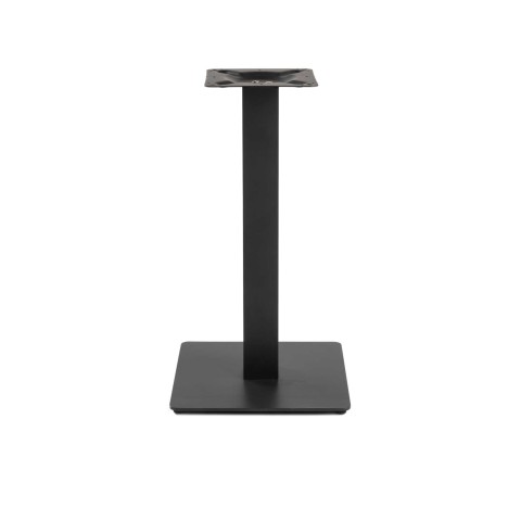 Base tavolo acciaio Jamie nero quadro cm40x40h72