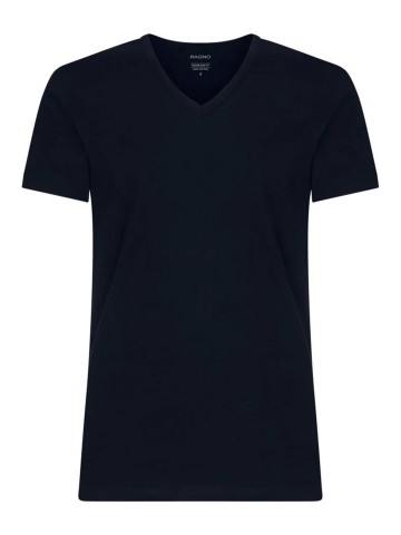 MAGLIA MEZZA MANICA SCOLLO A V PACCO DOPPIO RAGNO 601418 BLU