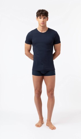 T-SHIRT MANICA CORTA GIROCOLLO FILA FU5002 NAVY