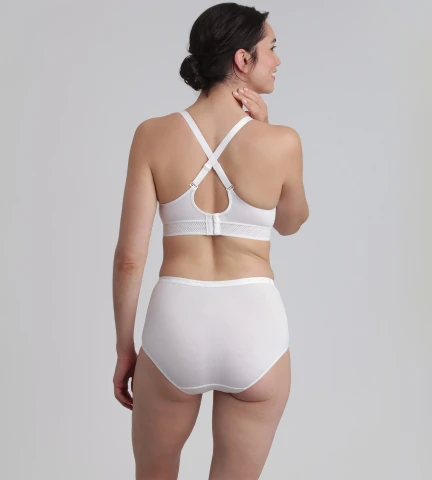 Pacco da 2 slip vita alta neri Cotone Bio BIANCO