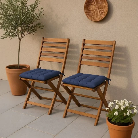 CUSCINO SEDIA 40X40 CM IDROREPELLENTE ESTÉ GALILEO BLU