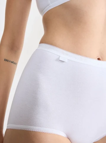 BASIC MAXI SLIP PACCO DOPPIO SLOGGI 10043769 DONNA BIANCO