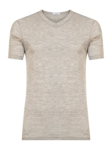 MAGLIA WSK MEZZA MANICA SCOLLO A V RAGNO 601598 GRIGIO