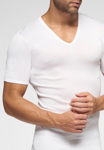 MAGLIA F.SCOZ.MM SC.V 21401/VPRT008 UOMO BIANCO