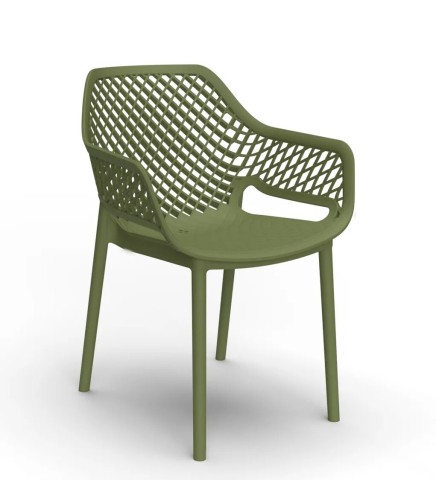 SEDIA CON BRACCIOLI ARIA ARMCHAIR ART 315 PINE GREEN