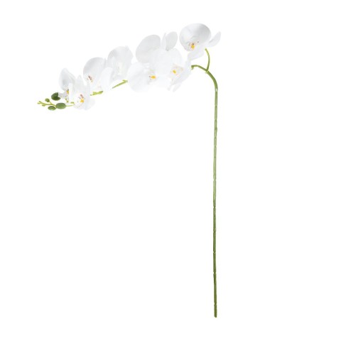 ORCHIDEA 9 FIORI IN EVA, PLASTICA E METALLO H.100 cm COLORI ASSORTITI BIANCO