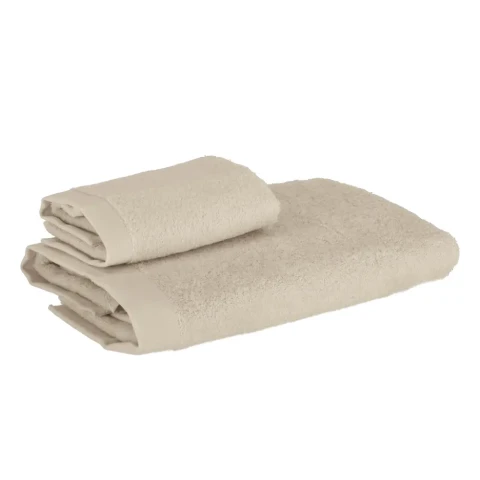 ORIGAMI LUXURY SET ASCIUGAMANI 1+1 SOMMA 16873 ARGILLA