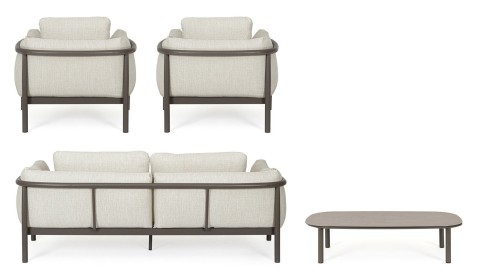 SET 4 SALOTTO CON CUSCINI THEODORE CASTOR 0663922