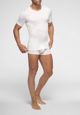 MAGLIA F.SCOZ.MM GIR. 21301/VPRT007 UOMO BIANCO