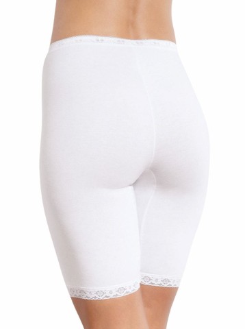 BASIC LONG MUTANDA CON GAMBA SLOGGI 10007643 DONNA BIANCO