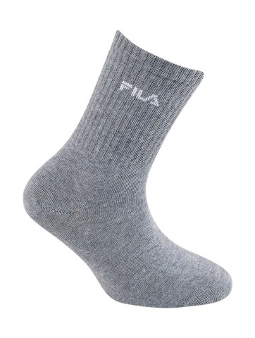 CALZA CORTA RASATA FILA JUNIOR 3PZ F9910 GREY/BLACK/WHITE