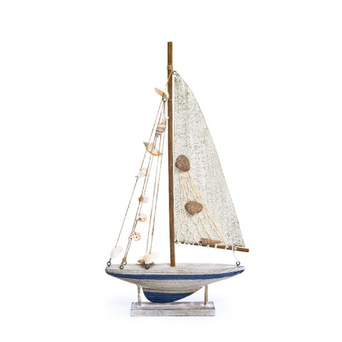VELIERO IN LEGNO 23X4,5XH.46CM 13729