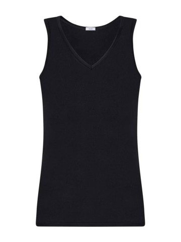 VOGATORE SILKOTTON SMANICATO SCOLLO A V RAGNO 601693 NERO