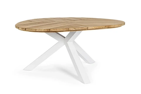 PALMDALE TAVOLO TONDO BIANCO diametro 160cm 0804738 BIZZOTTO