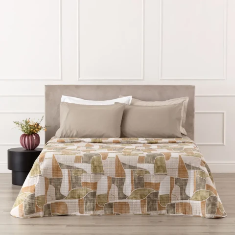 TEREN QUILT STAMPATO 2P LE0942 BEIGE
