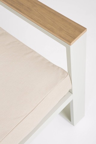 SET 4 SALOTTO CON CUSCINI LEANDRO BIANCO-BEIGE 0663882