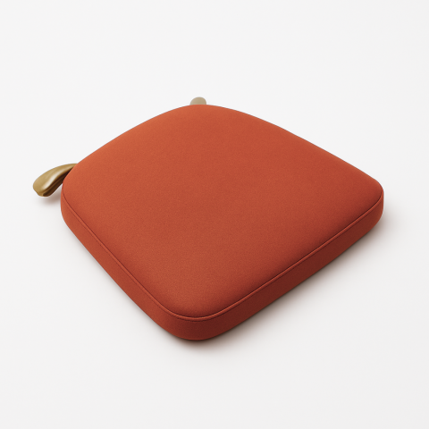 CHIAVARINA CUSCINO COPRISEDIA CVRN P317 COLORATO ARANCIONE TERRACOTTA